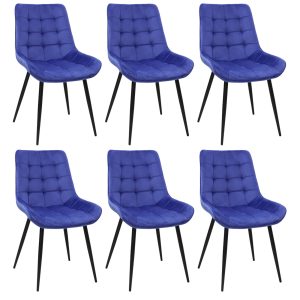 set 6 scaune onix albastru