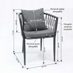Scaun Avelis dimensiuni