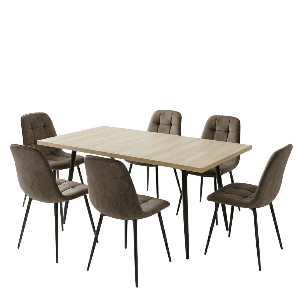 Set masa extensibila Lisabona Stejar cu 6 Scaune Gya Maro1