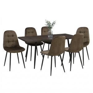 Set masa extensibila Lisabona Wenge cu 6 Scaune Gya Maro1