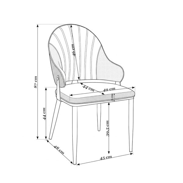 Scaun Adonis dimensiuni