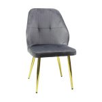 Scaun Elira Gri Picior Auriu1