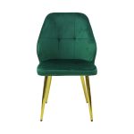 Scaun Elira Verde Picior Auriu2