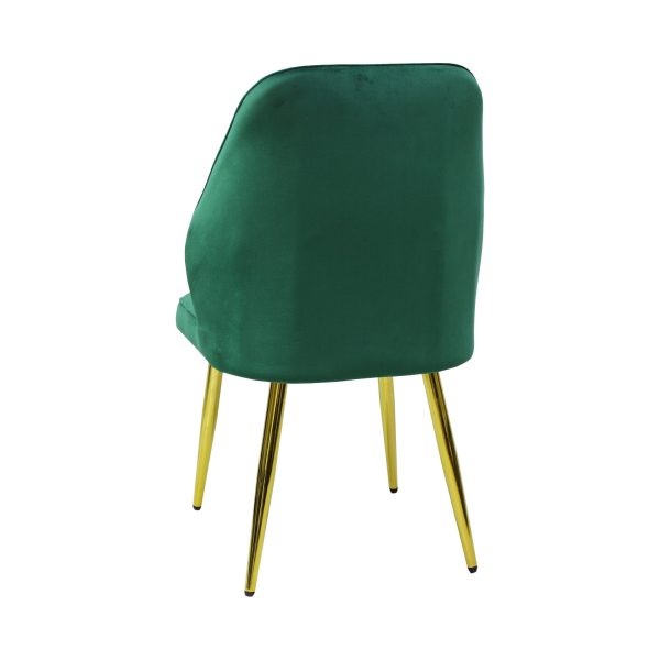 Scaun Elira Verde Picior Auriu3