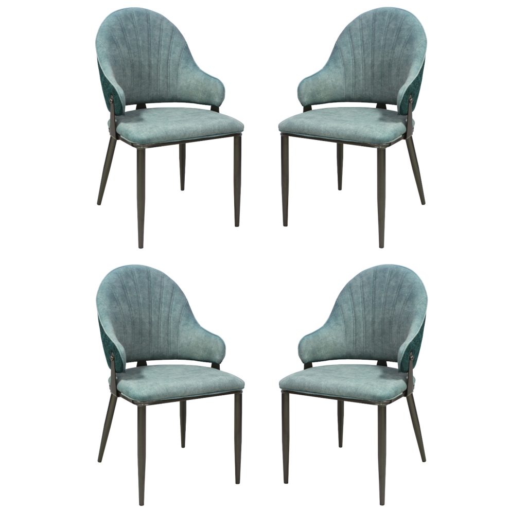Set 4 Scaune Adonis Verde Verde Inchis1