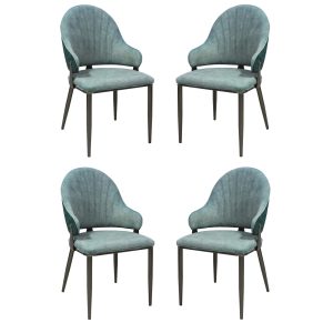 Set 4 Scaune Adonis Verde Verde Inchis1