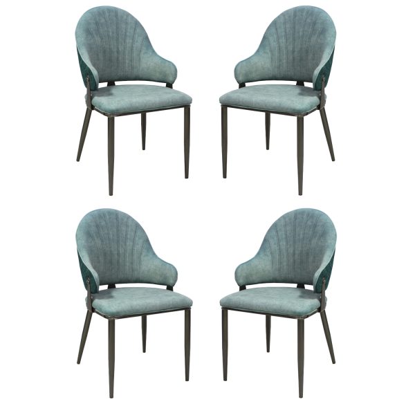Set 4 Scaune Adonis Verde Verde Inchis1