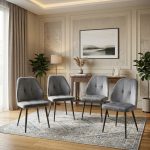 Set 4 Scaune Elira Gri