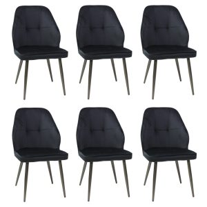 Set 6 Scaune Elira Negru1
