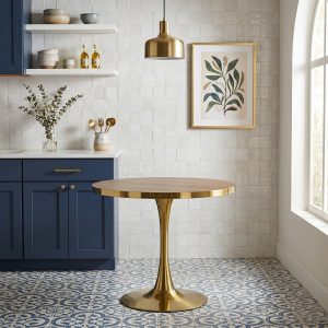 Masa fixa Rotunda Lyma Gold Nuc 80 cm