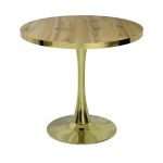 Masa fixa Rotunda Lyma Gold Nuc Deschis 80 cm1