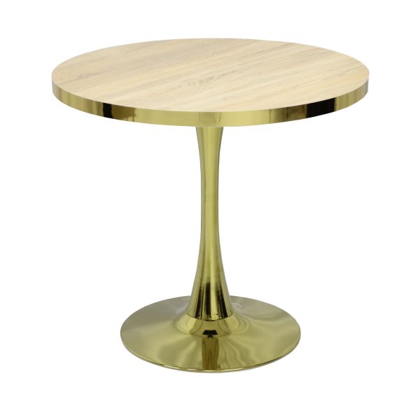 Masa fixa Rotunda Lyma Stejar Gold 90 cm1