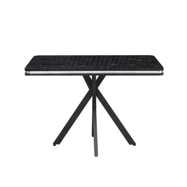 Masa fixa Dreptunghiulara Ada Negru Marmorat 110×70 cm3