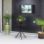 Masa fixa Rotunda Rona Negru Marmorat 90 cm