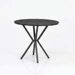Masa fixa Rotunda Rona Negru Marmorat 90 cm2