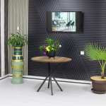 Masa fixa Rotunda Rona Nuc 90 cm