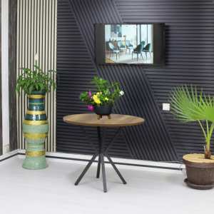 Masa fixa Rotunda Rona Nuc 90 cm