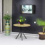 Masa fixa Rotunda Rona Nuc Deschis 90 cm