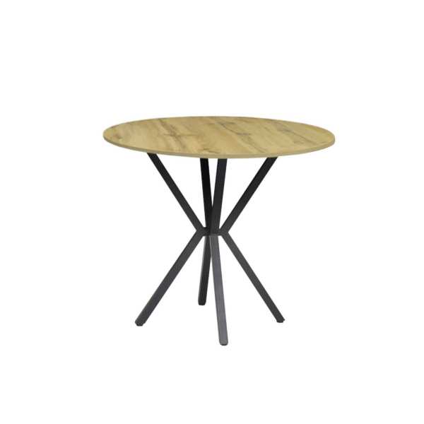 Masa fixa Rotunda Rona Nuc Deschis 90 cm1