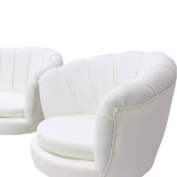 Set Canapea Myra cu 2 Fotolii Alb1