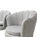 Set Canapea Myra cu 2 Fotolii Gri Deschis2