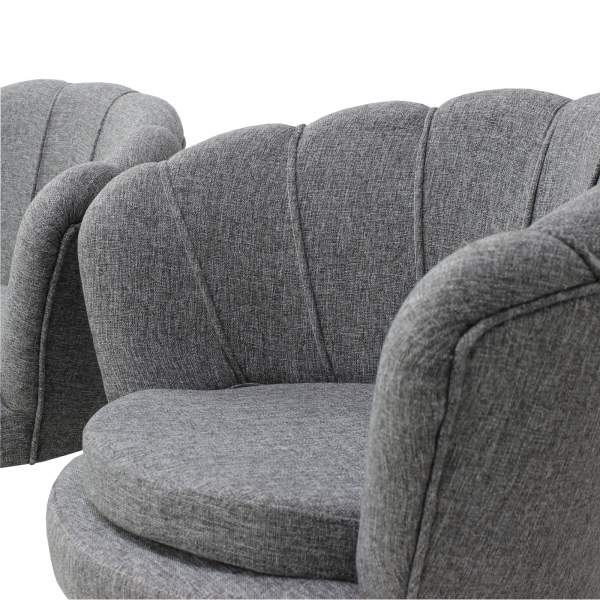 Set Canapea Myra cu 2 Fotolii Gri2