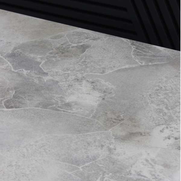 Masa fixa Ovala Marmo Gri Marmorat 180×90 cm 5