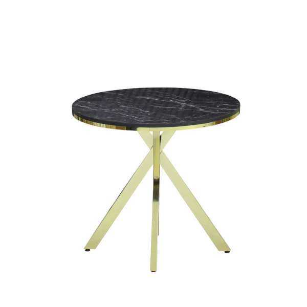 Masa fixa Rotunda Daire Negru Marmorat 90x75 cm1