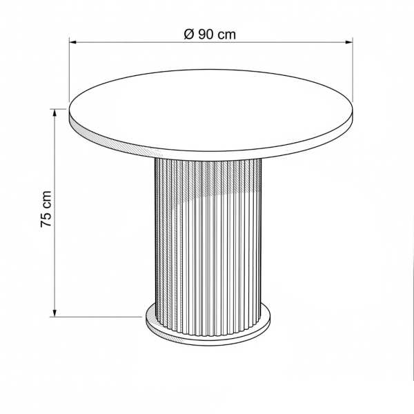 Masa rotunda pi rotund Dim