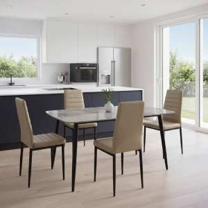 Atlas-Marble-Gri-cu-4-Oscar-Piele-Sintetica-Maro-Deschis