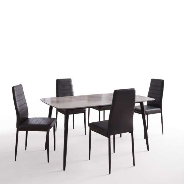 Atlas-Marble-Gri-cu-4-Oscar-Piele-Sintetica-Negru 2