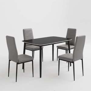 Atlas-Marble-Negru-cu-4-Oscar-Piele-Sintetica-Gri 2