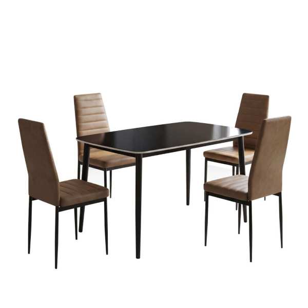 Atlas-Marble-Negru-cu-4-Oscar-Piele-Sintetica-Maro-deschis1