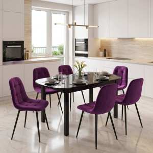 Masa-extensibila-Carla-negru-cu-6-scaune-Gya-mov