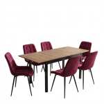 Masa-extensibila-Mara-Nuc-170x75-cm-cu-6-scaune-onix-bordo2
