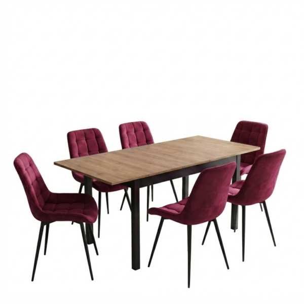 Masa-extensibila-Mara-Nuc-170x75-cm-cu-6-scaune-onix-bordo2