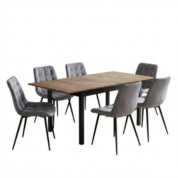 Masa-extensibila-Mara-Nuc-170x75-cm-cu-6-scaune-onix-gri2