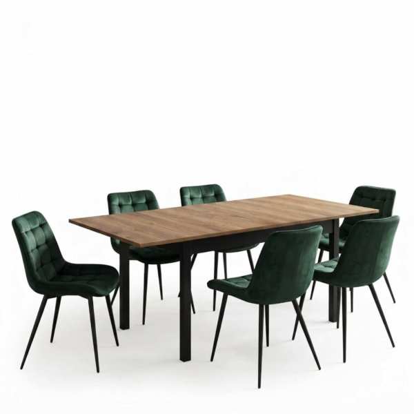 Masa-extensibila-Mara-Nuc-170x75-cm-cu-6-scaune-onix-verde-inchis2
