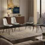 Set 4 Scaune Darien Gri Ambiental