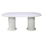 Masa Fixa Bucatarie Amara Slim Alb 180x90 cm