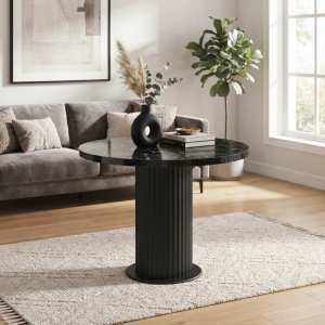 Masa Fixa Bucatarie Florys Negru Marmorat 90 cm Ambient