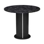 Masa Fixa Bucatarie Lorys Slim Negru Marmorat 90 cm 1