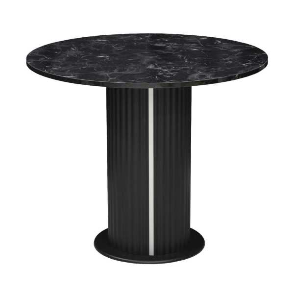 Masa Fixa Bucatarie Lorys Slim Negru Marmorat 90 cm 1