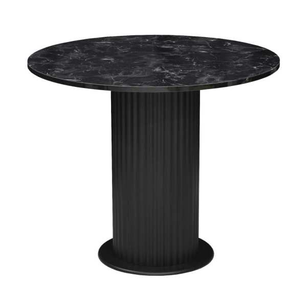 Masa Fixa Bucatarie Lorys Slim Negru Marmorat 90 cm 2