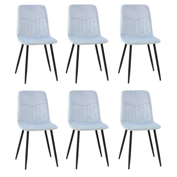 Set 6 scaune Darien Bleu Ciel