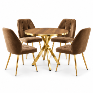 Set-masa-Tania-X-Nuc-Gold-Rotunda-cu-4-Elira-Maro-2