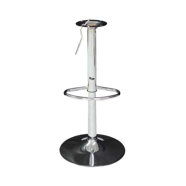 Picior scaun de bar rotativ , reglabil , crom
