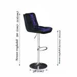 Scaun Bar Nero dimensiuni