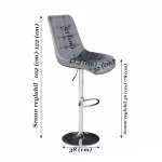 Scaun Bar Onix dimensiuni