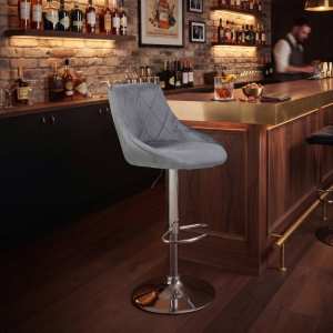 Scaun de bar Arlo, rotativ, reglabil, picior crom Ambient